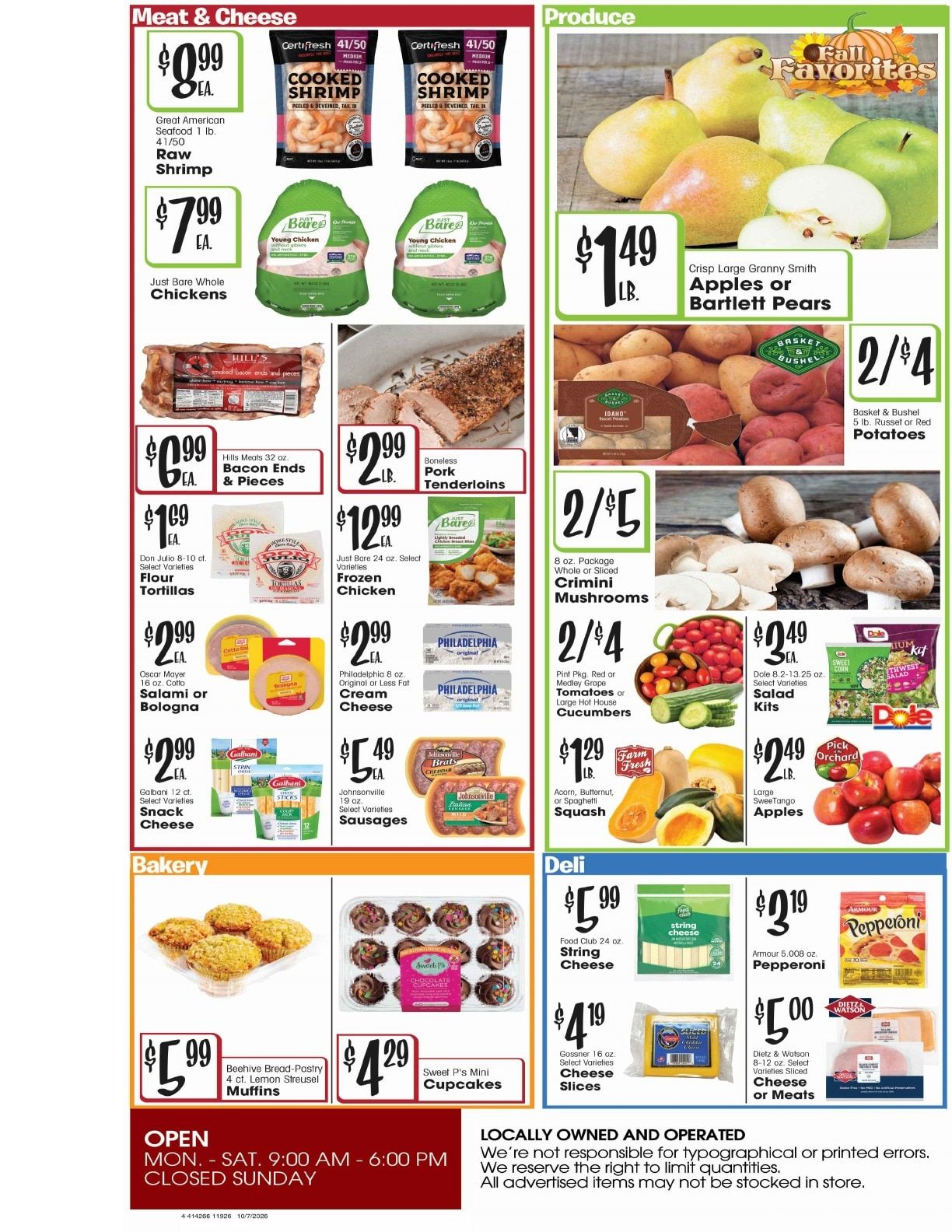 Burney's Weekly Ad October 7 - 13, 2026