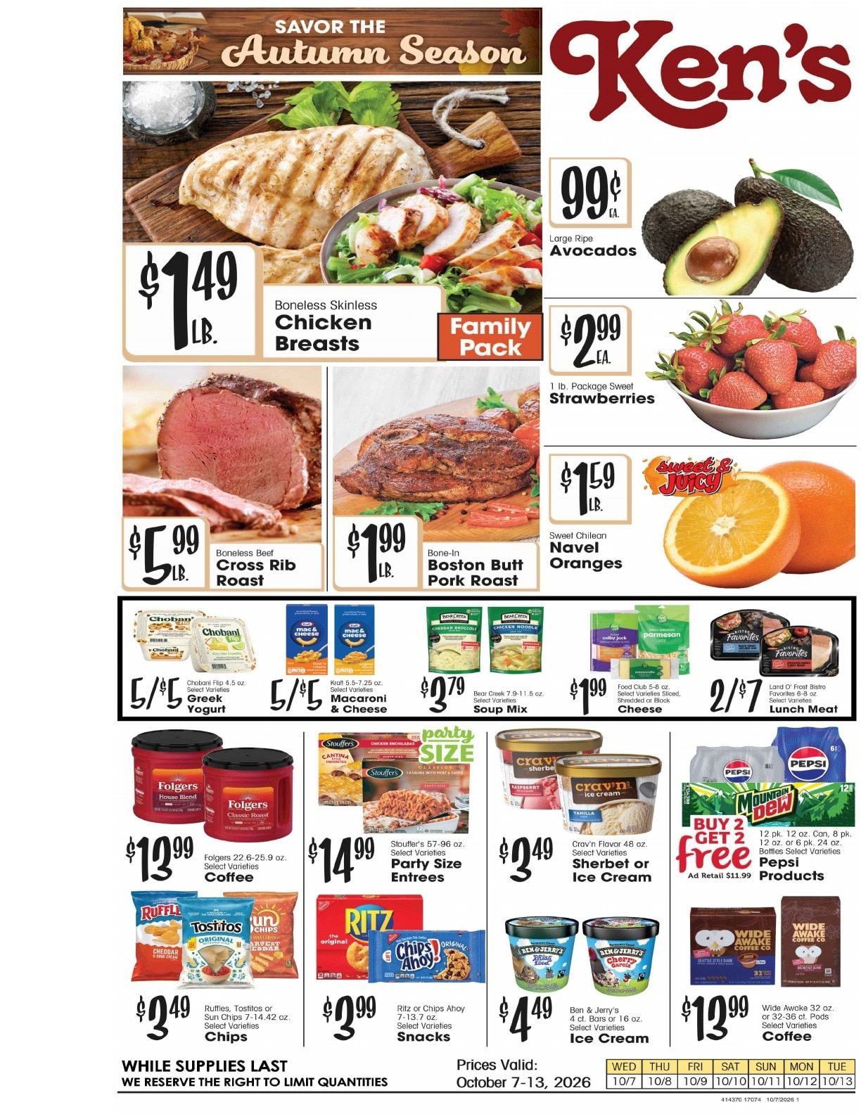 Ken's Food Market Weekly Ad October 7 - 13, 2026