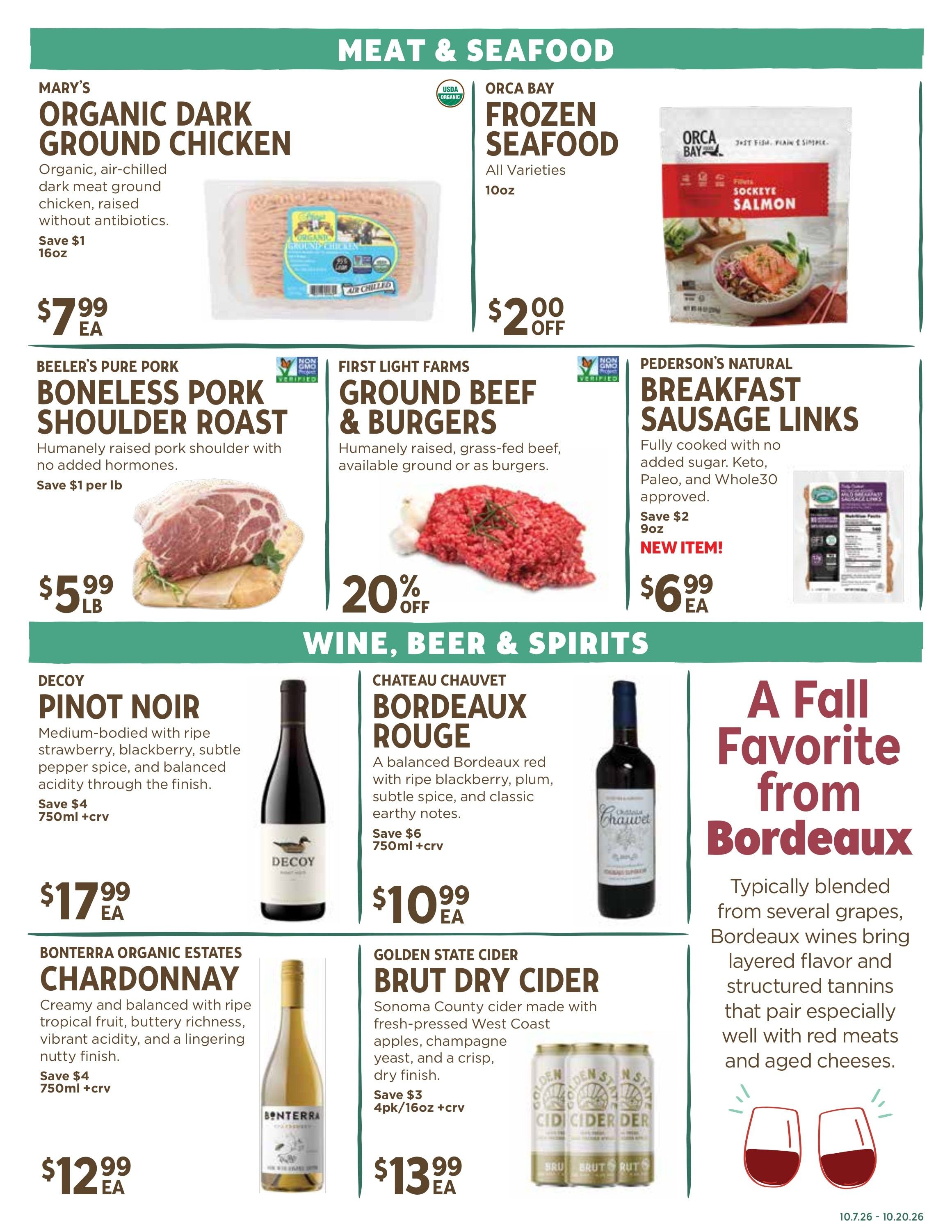 New Leaf Community Markets Weekly Ad October 14 - 20, 2026
