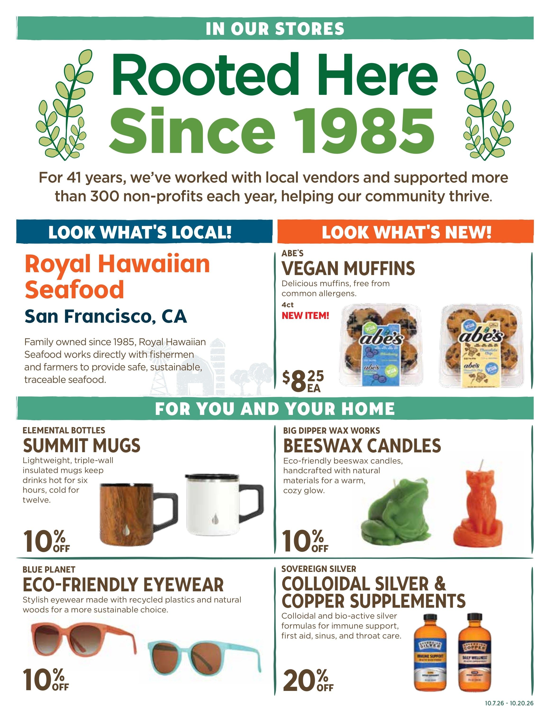 New Leaf Community Markets Weekly Ad October 14 - 20, 2026