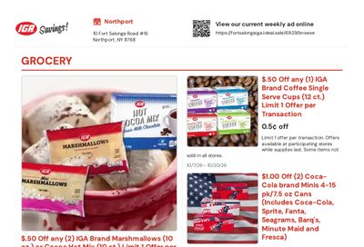 Fort Salonga IGA Weekly Ad October 7 - 20, 2026