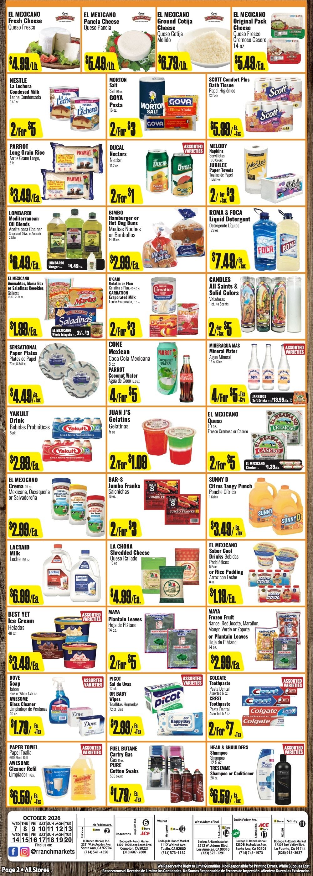 R Ranch Markets Weekly Ad October 7 - 13, 2026