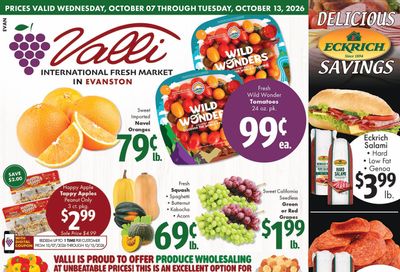 Valli Produce (Evanston, IL) Weekly Ad October 7 - 13, 2026