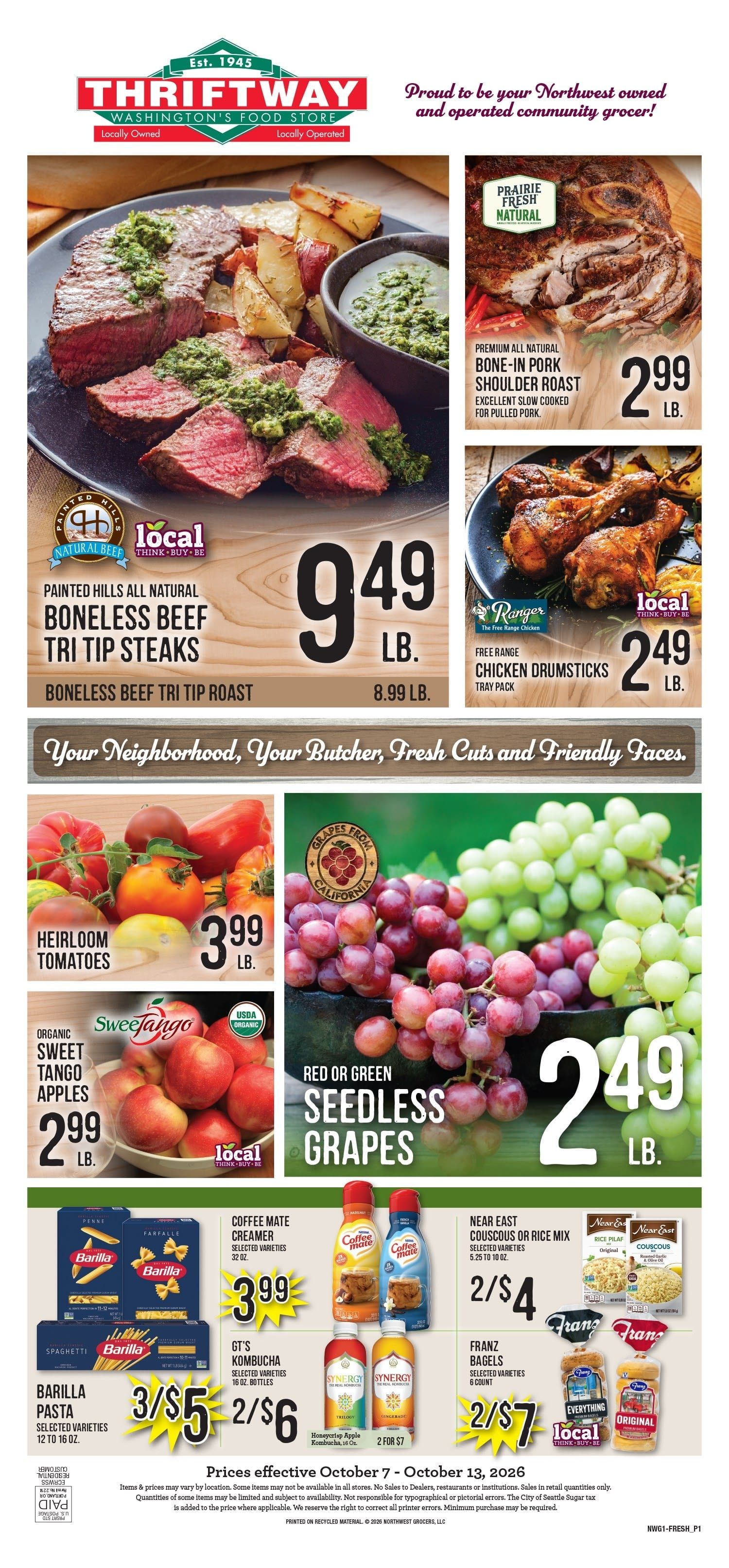 Ballinger Thriftway Weekly Ad October 7 - 13, 2026