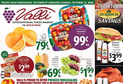Valli Produce (Rockford, IL) Weekly Ad October 7 - 13, 2026
