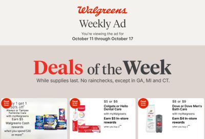 Walgreens (Allendale Area, IL) Weekly Ad October 11 - 17, 2026