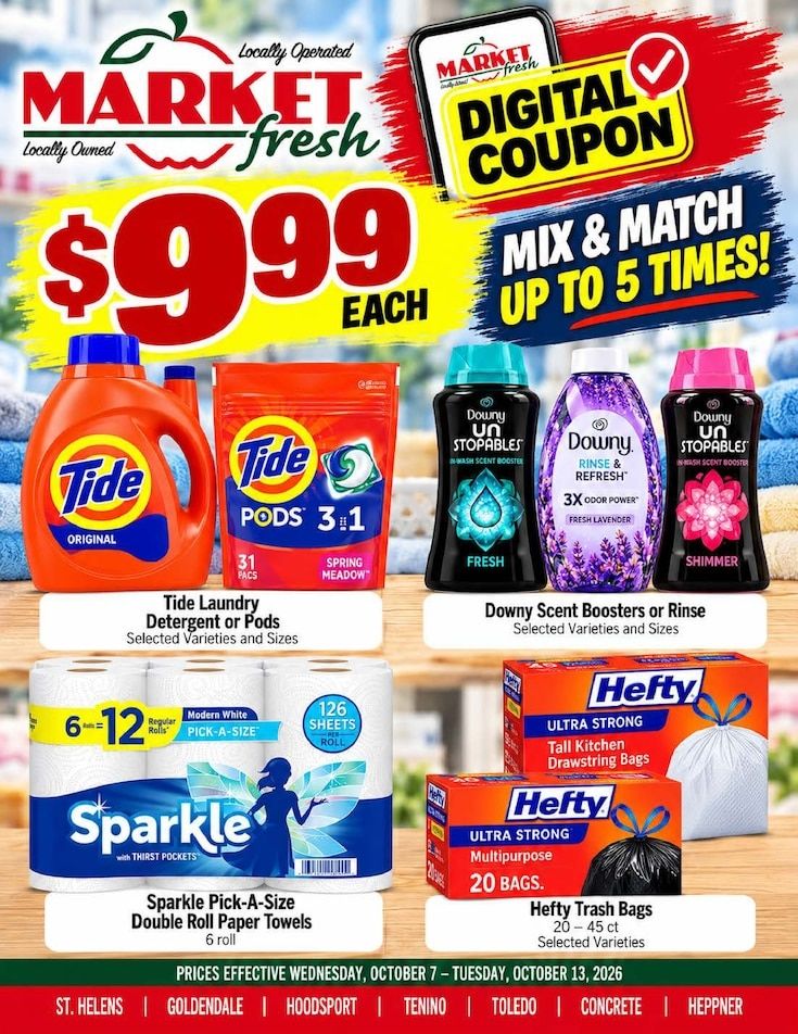 Goldendale Market Fresh Weekly Ad October 7 - 13, 2026