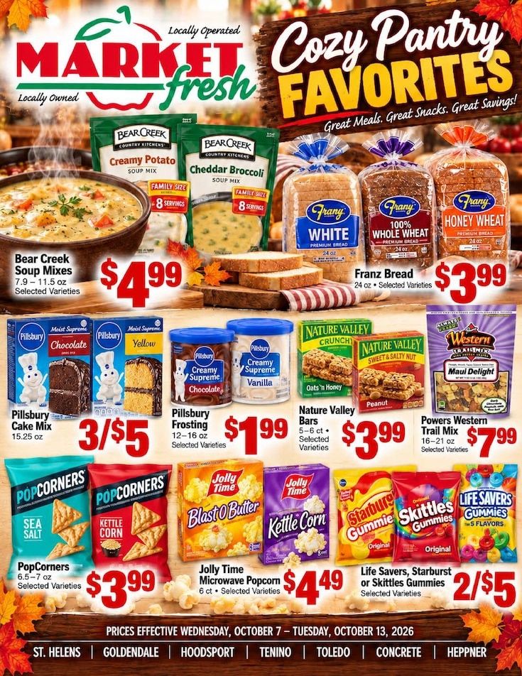 Goldendale Market Fresh Weekly Ad October 7 - 13, 2026