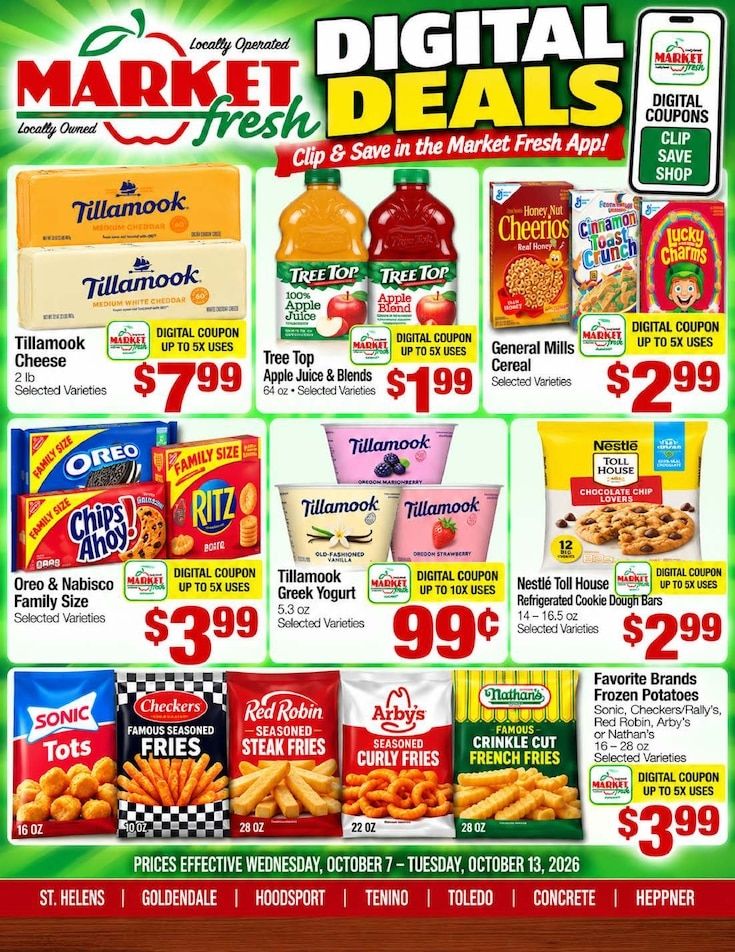 Goldendale Market Fresh Weekly Ad October 7 - 13, 2026