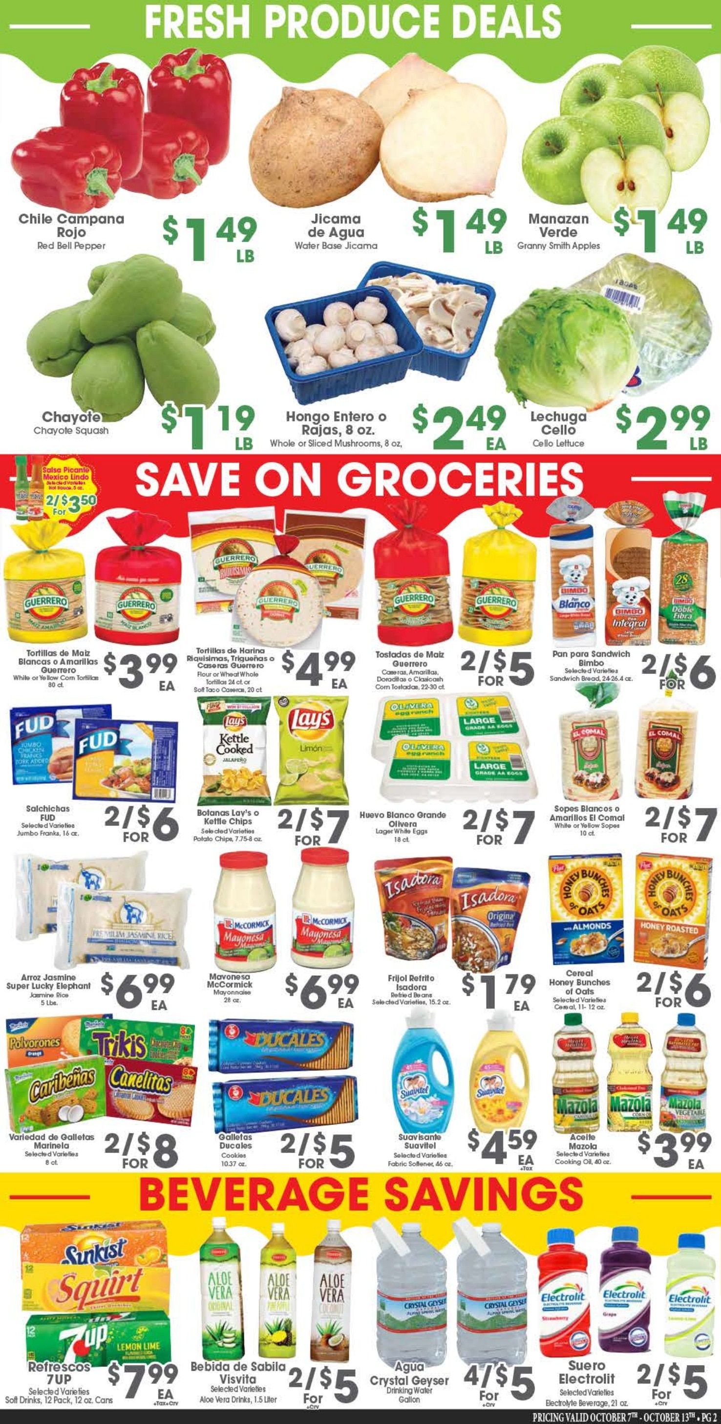 Arteaga's Food Center Weekly Ad October 7 - 13, 2026