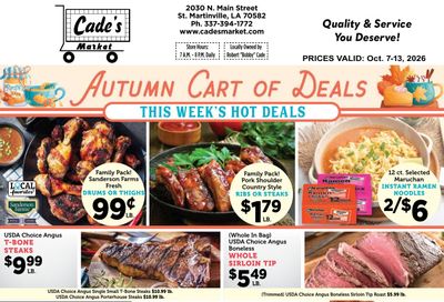 Cade's Market Weekly Ad October 7 - 13, 2026