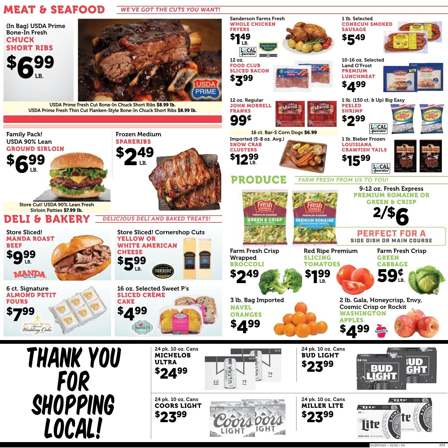 Cade's Market Weekly Ad October 7 - 13, 2026