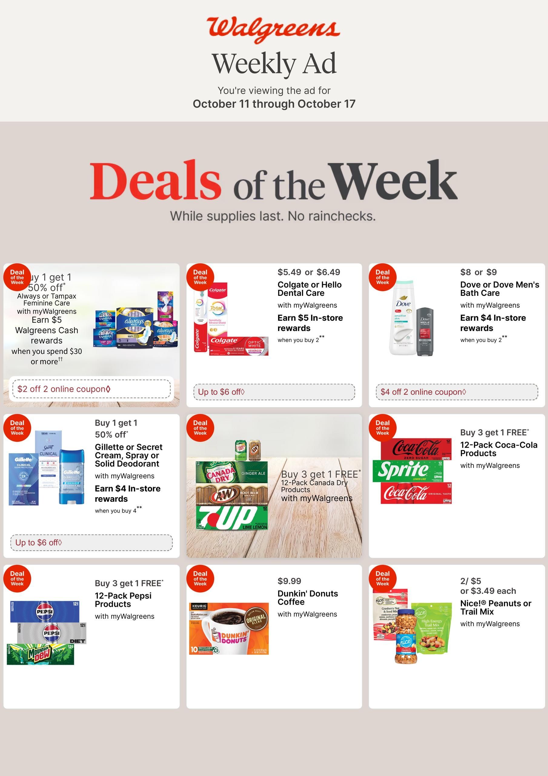 Walgreens (Ewa Beach Area, HI) Weekly Ad October 11 - 17, 2026