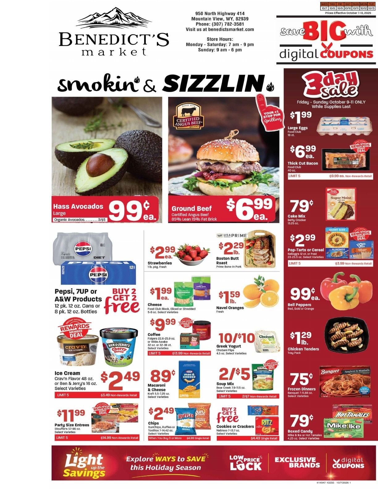 Benedict's Market Weekly Ad October 7 - 13, 2026