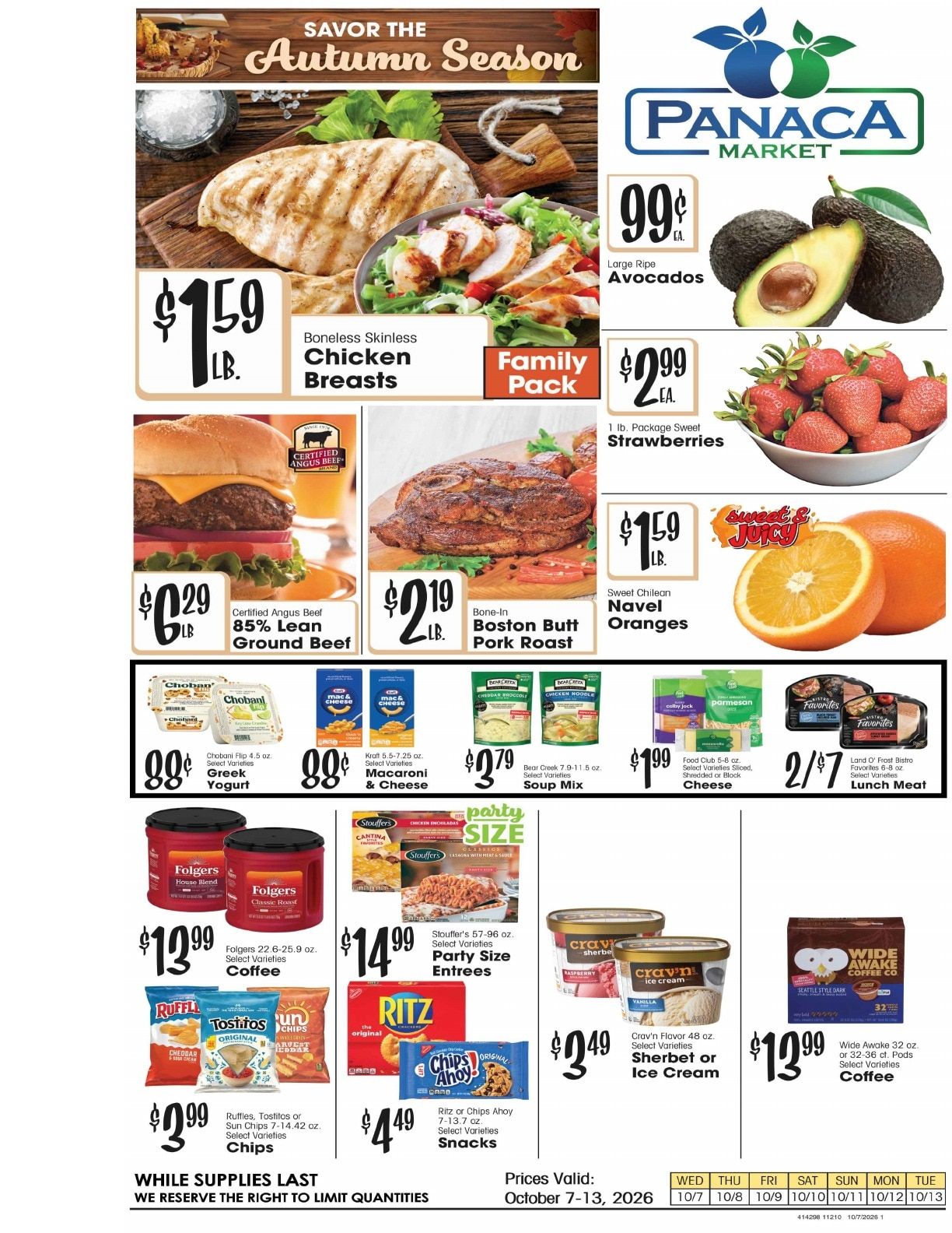 Panaca Market Weekly Ad October 7 - 13, 2026