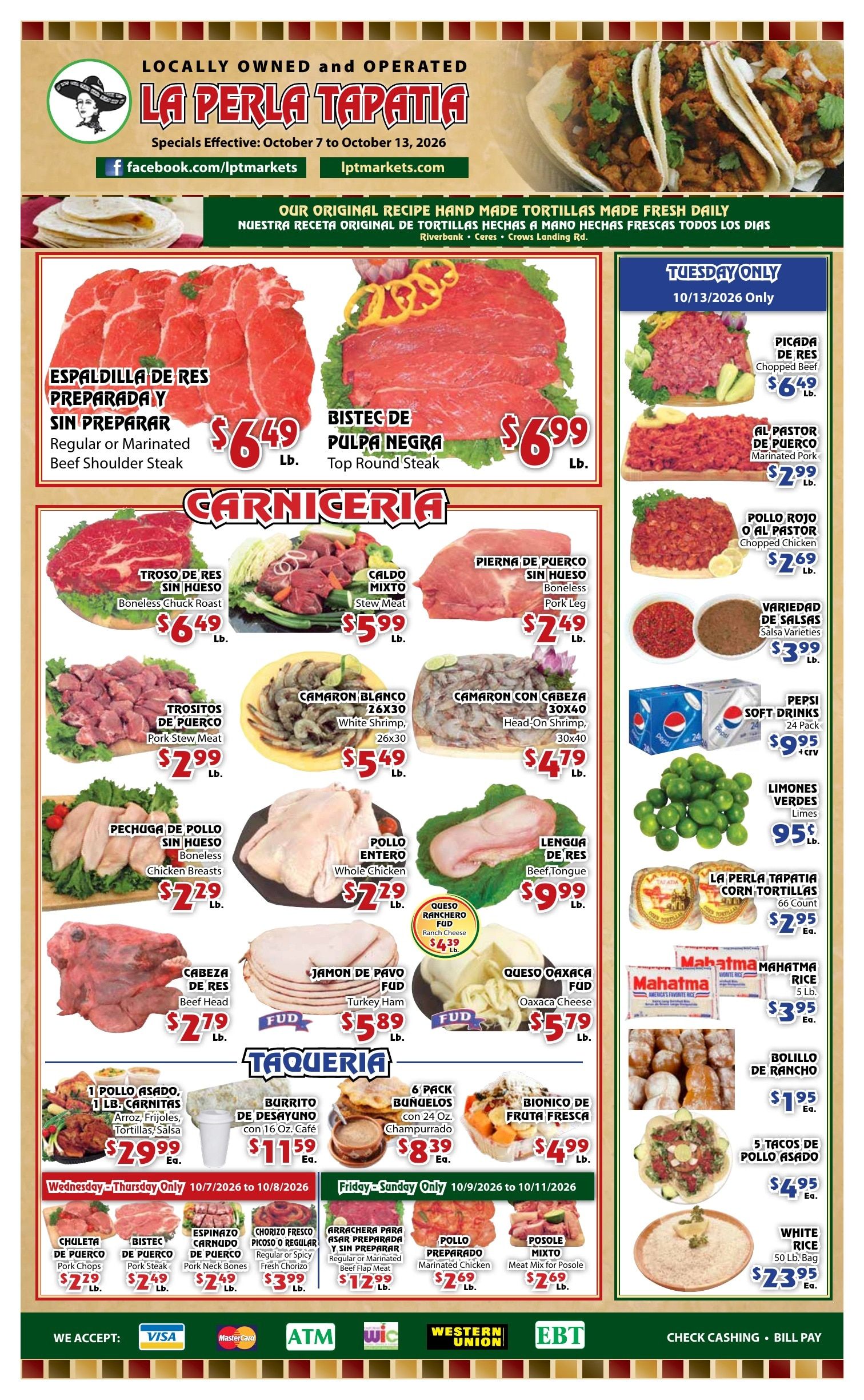 La Perla Tapatia Weekly Ad October 7 - 13, 2026