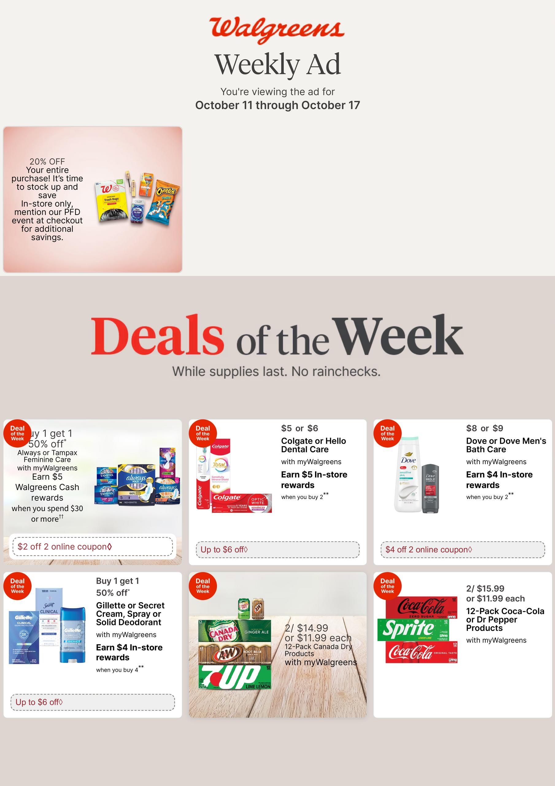Walgreens (Cooper Landing Area, AK) Weekly Ad October 11 - 17, 2026