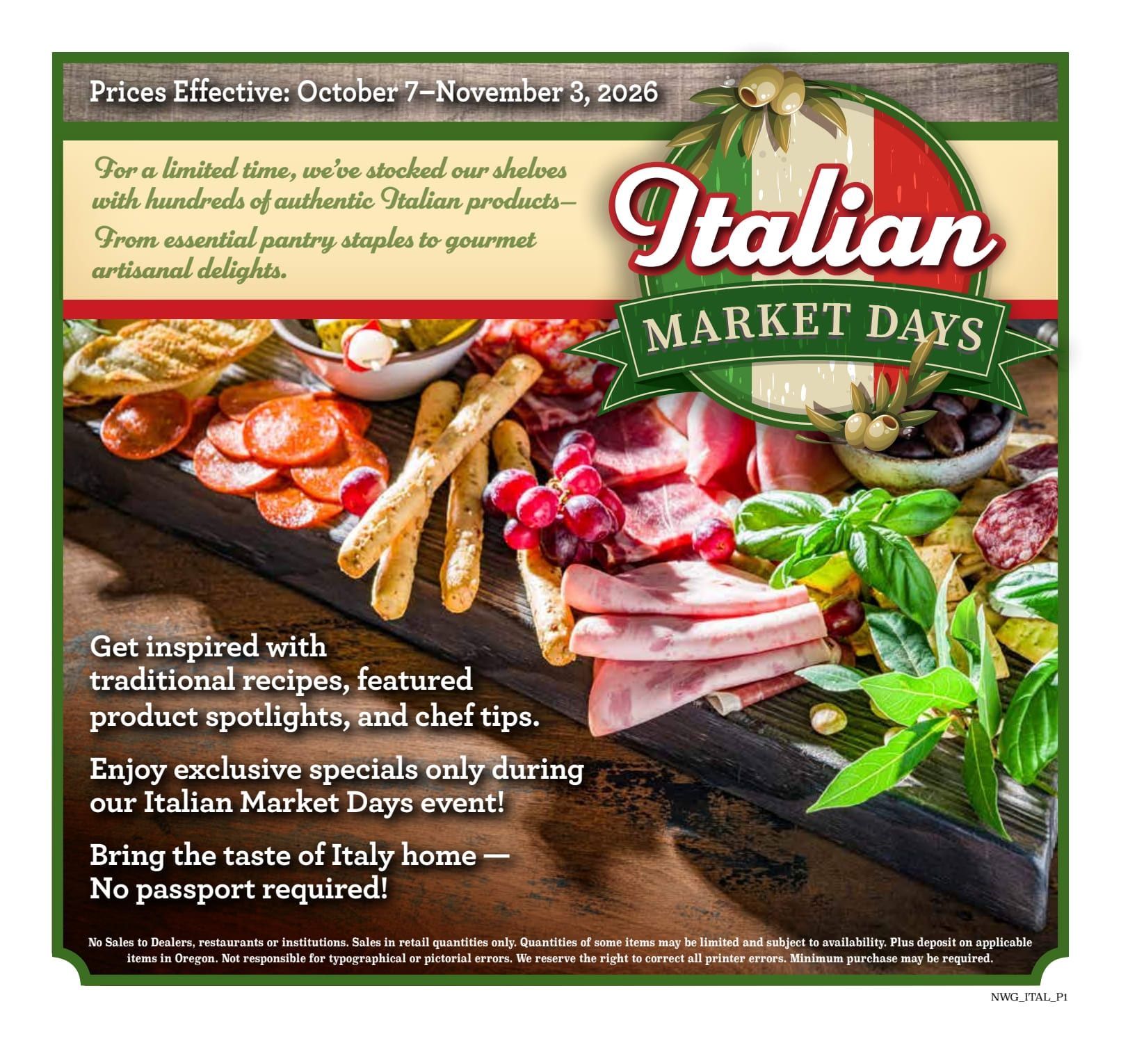 Cutsforth's Market Weekly Ad October 7 - November 3, 2026