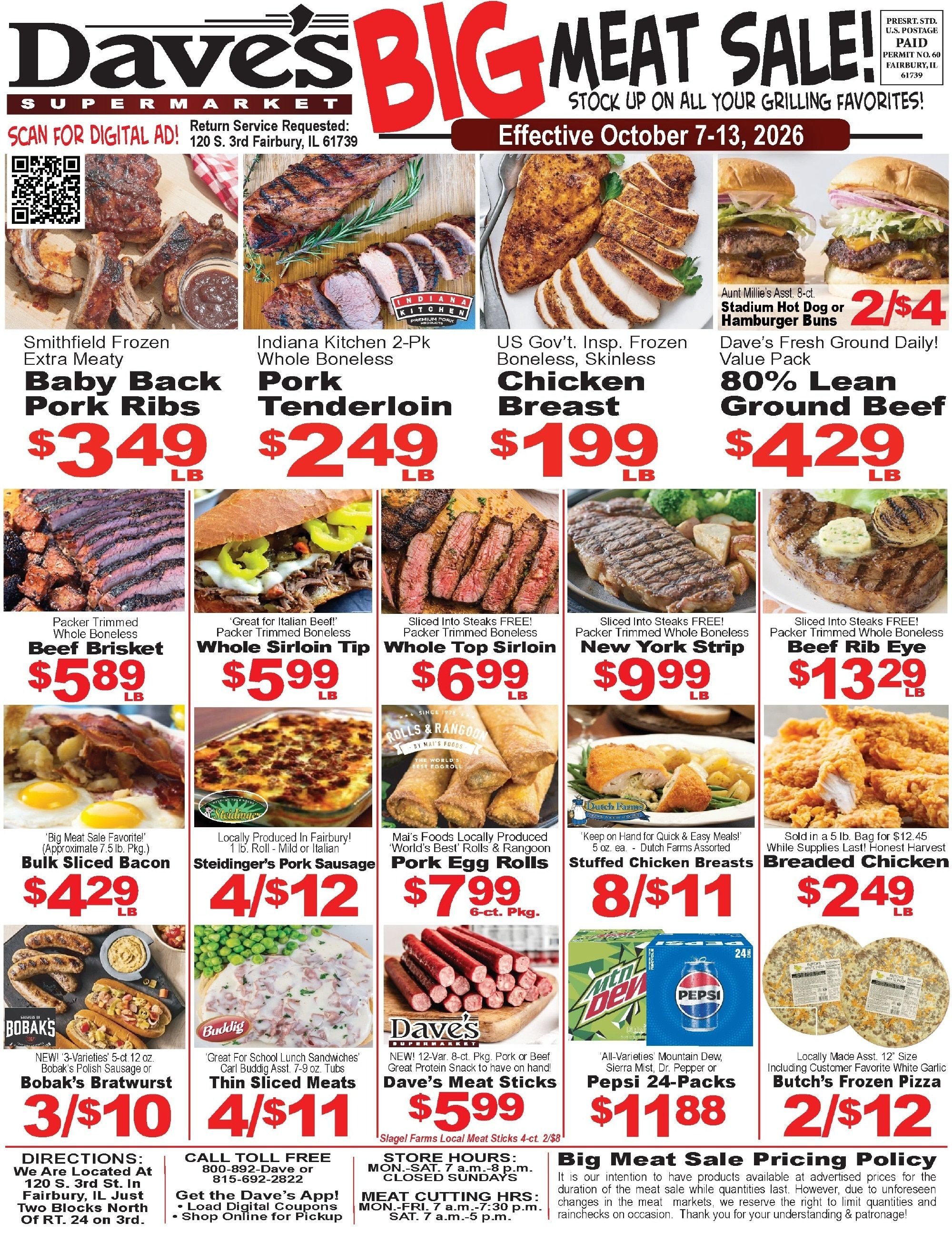 Dave's Supermarket (Fairbury, IL) Weekly Ad October 7 - 13, 2026