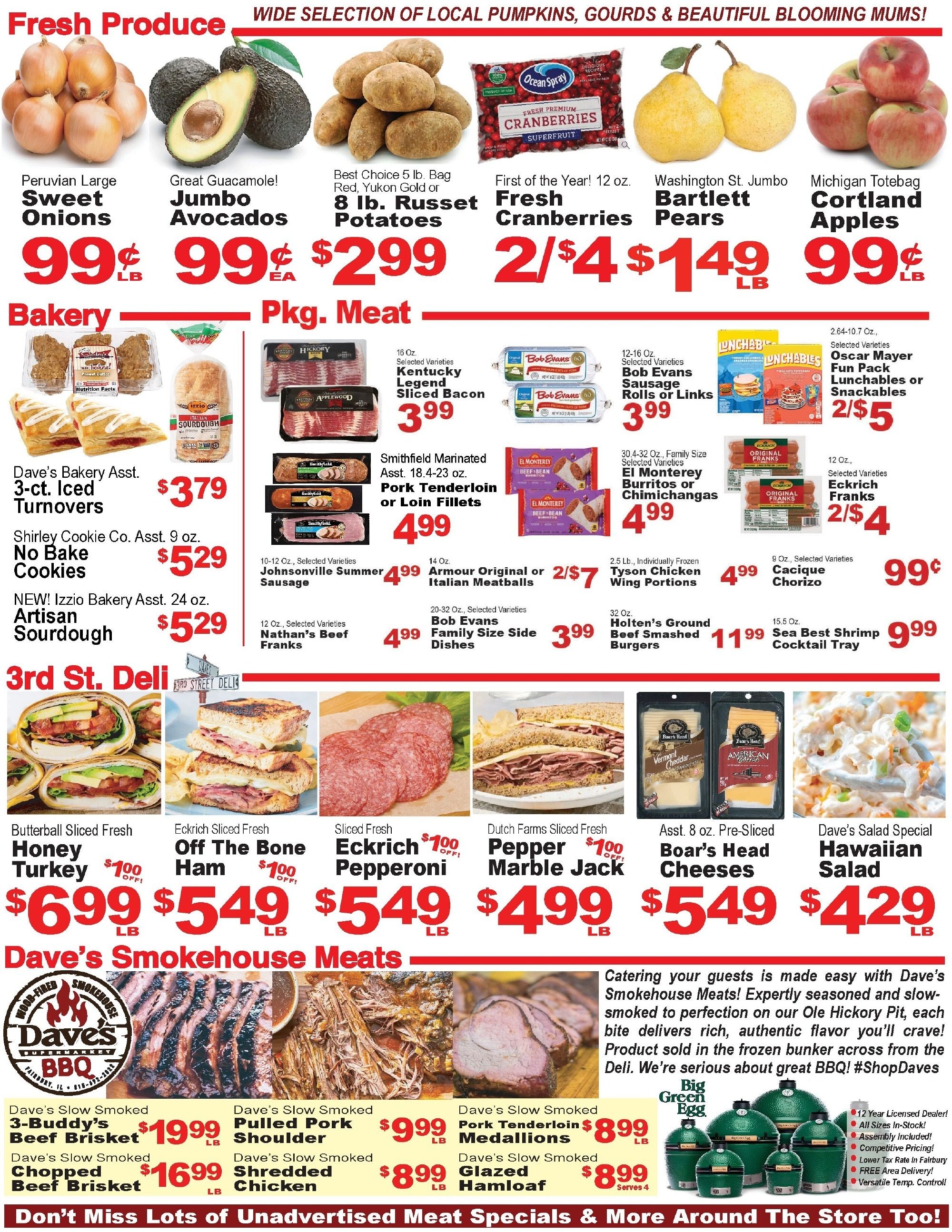 Dave's Supermarket (Fairbury, IL) Weekly Ad October 7 - 13, 2026