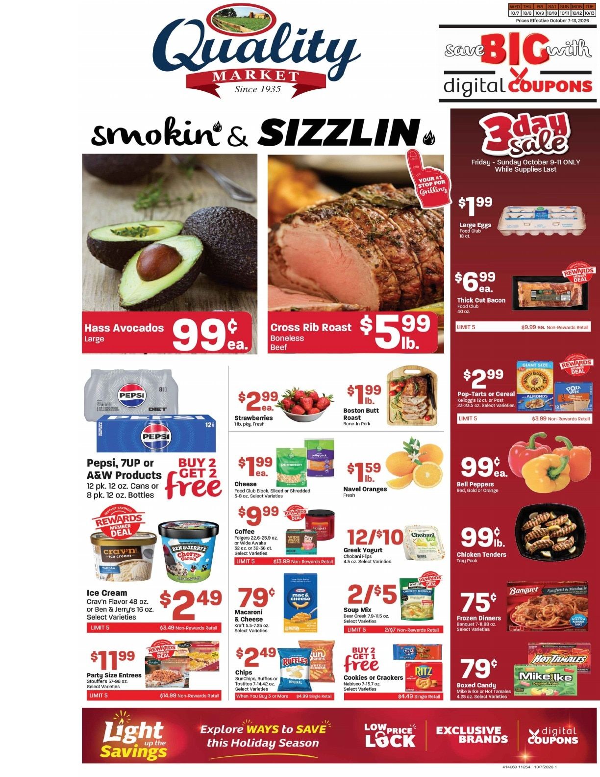 Quality Market Weekly Ad October 7 - 13, 2026