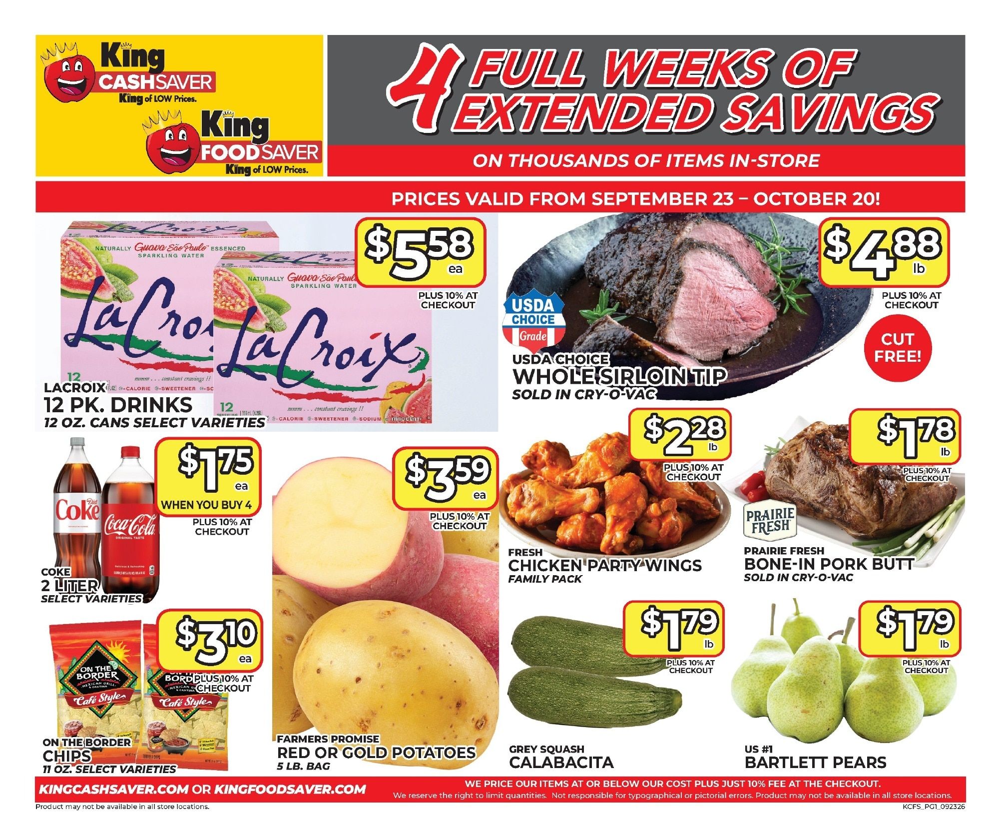 King Food Saver (Kansas, Missouri) Monthly Digital Deals Weekly Ad October 7 - 20, 2026