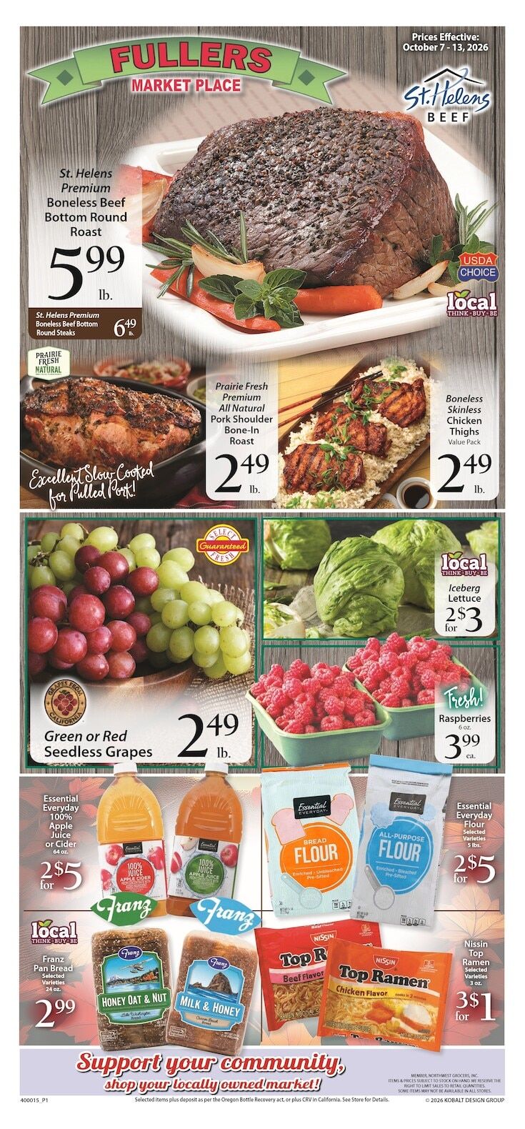 Fuller's Market Weekly Ad October 7 - 13, 2026