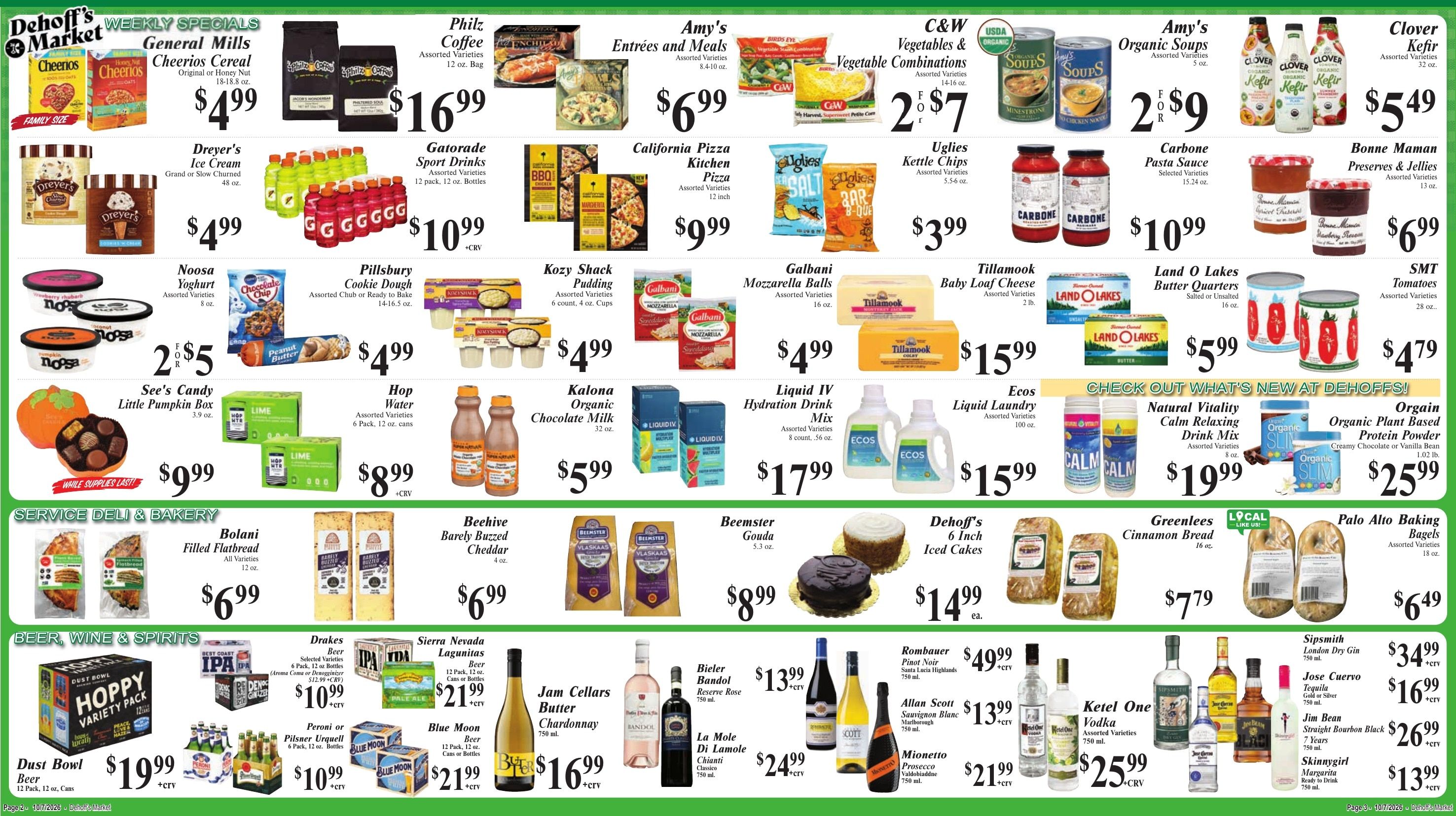 Dehoff's Key Markets (Redwood City Area, CA) Weekly Ad October 7 - 13, 2026