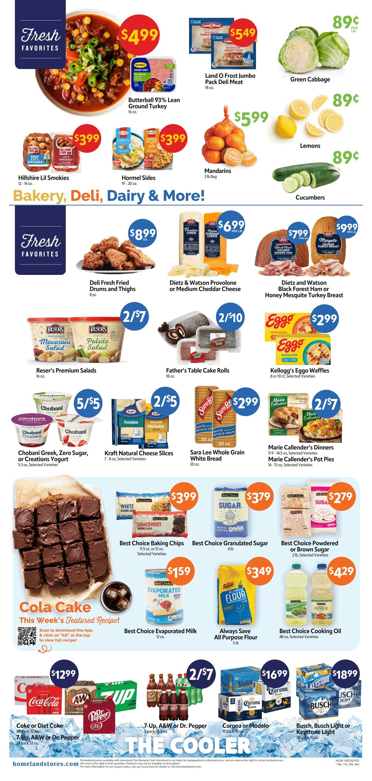Homeland Stores (Clinton and Elk City, OK) Weekly Ad October 7 - 13, 2026