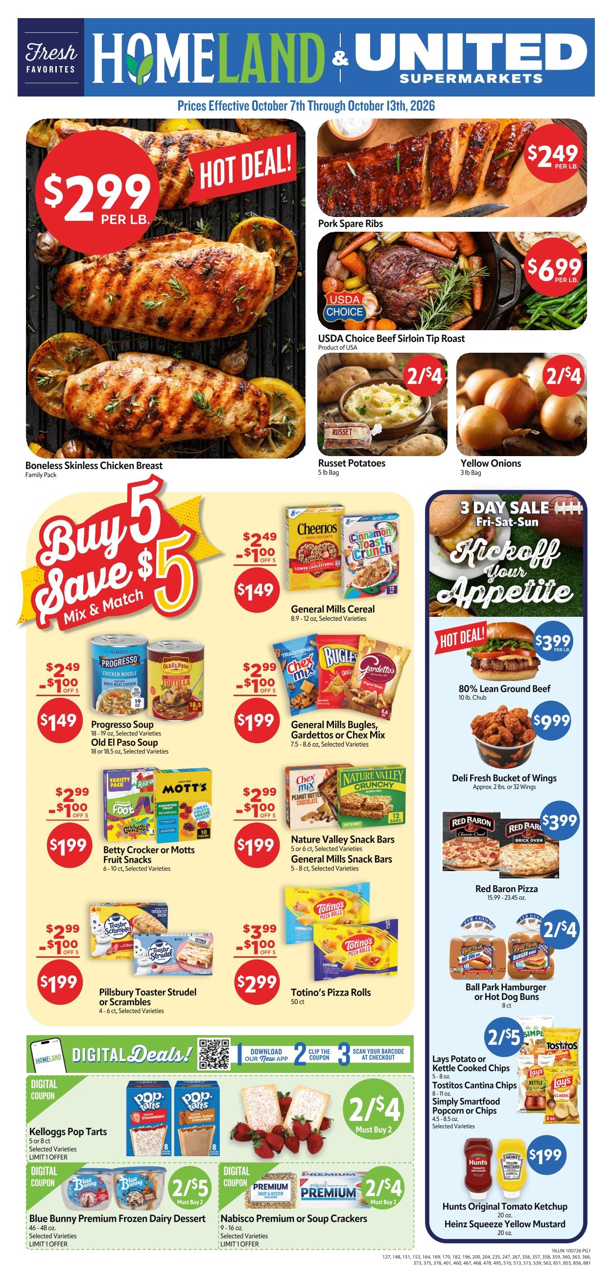 Homeland Stores (Muskogee Area, OK) Weekly Ad October 7 - 13, 2026