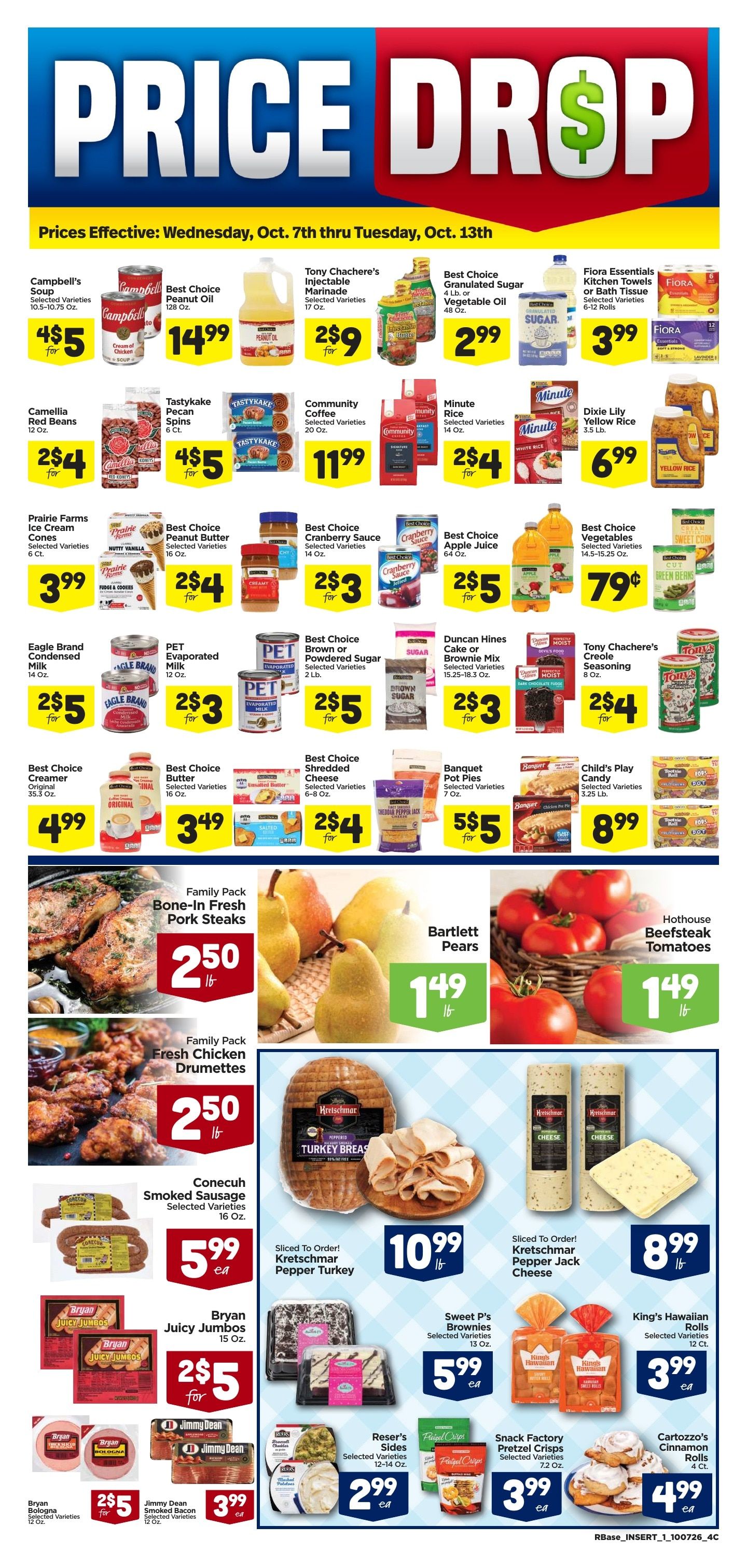 Ramey's (13561 St Stephens Ave, Chatom, AL) Weekly Ad October 7 - 13, 2026