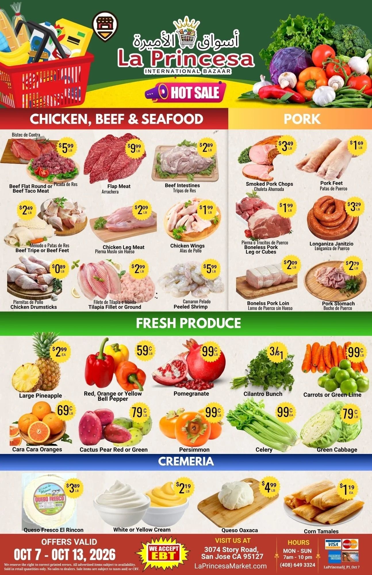 La Princesa International Bazaar Weekly Ad October 7 - 13, 2026