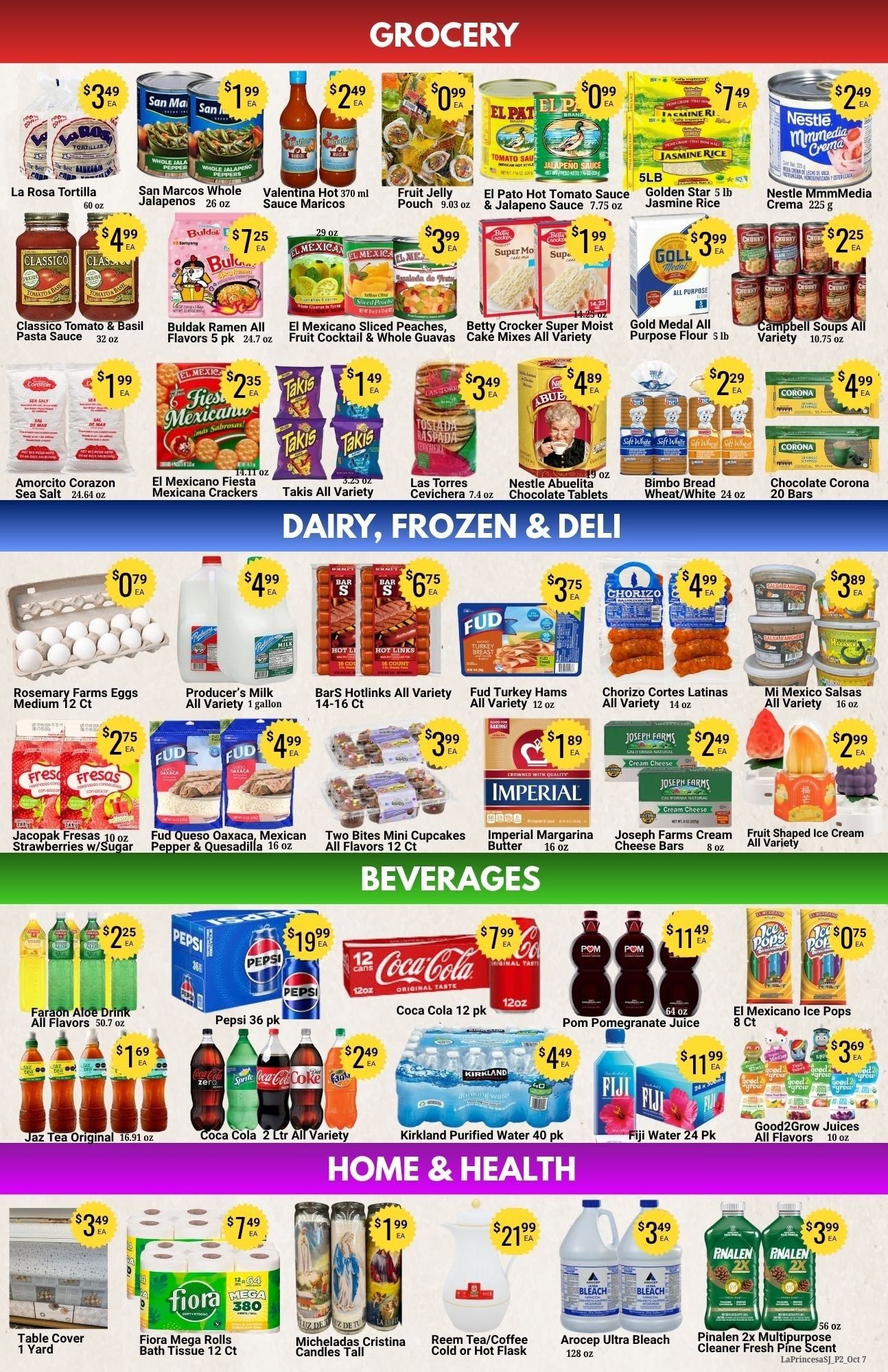 La Princesa International Bazaar Weekly Ad October 7 - 13, 2026