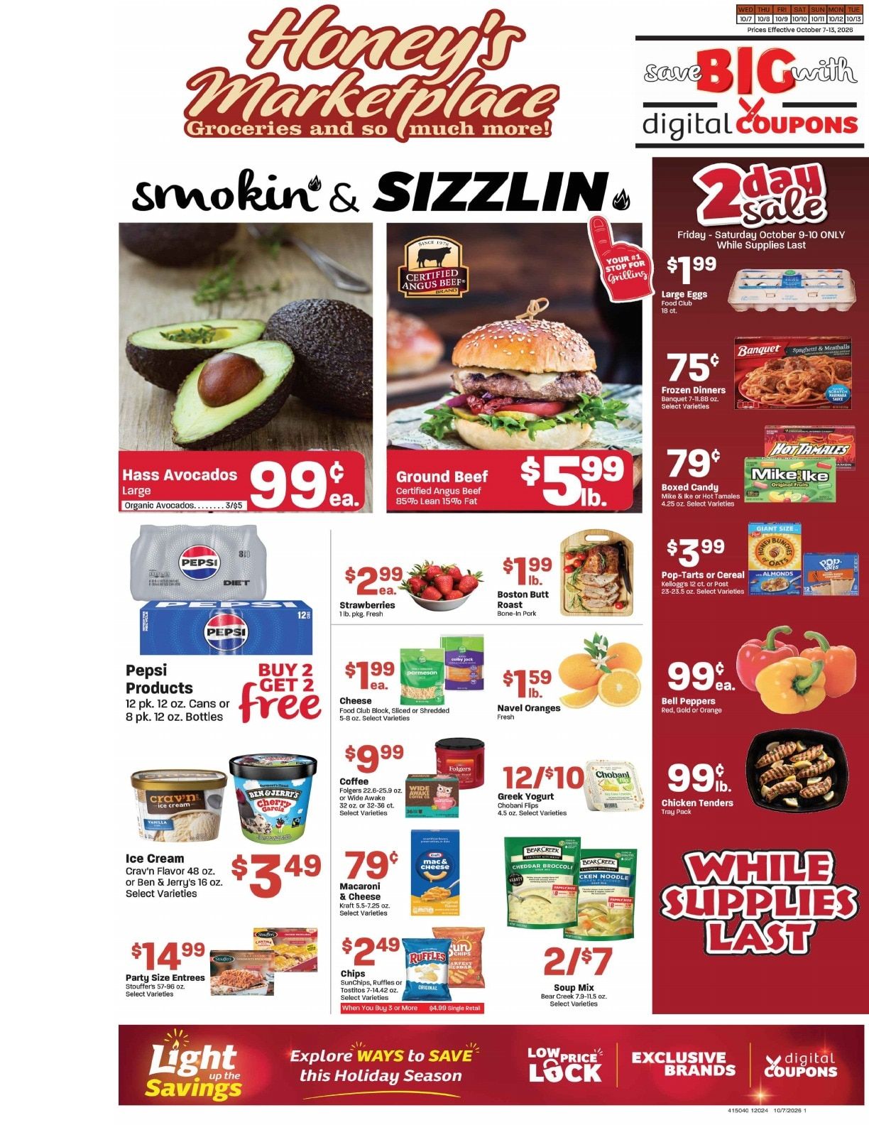 Honey's Marketplace (Kanab, UT) Weekly Ad October 7 - 13, 2026
