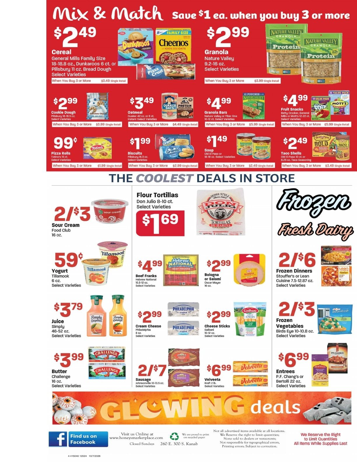 Honey's Marketplace (Kanab, UT) Weekly Ad October 7 - 13, 2026