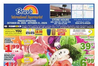 Bravo Supermarket (Coral Springs Area, FL) Bravo Florida Weekly Weekly Ad October 8 - 14, 2026
