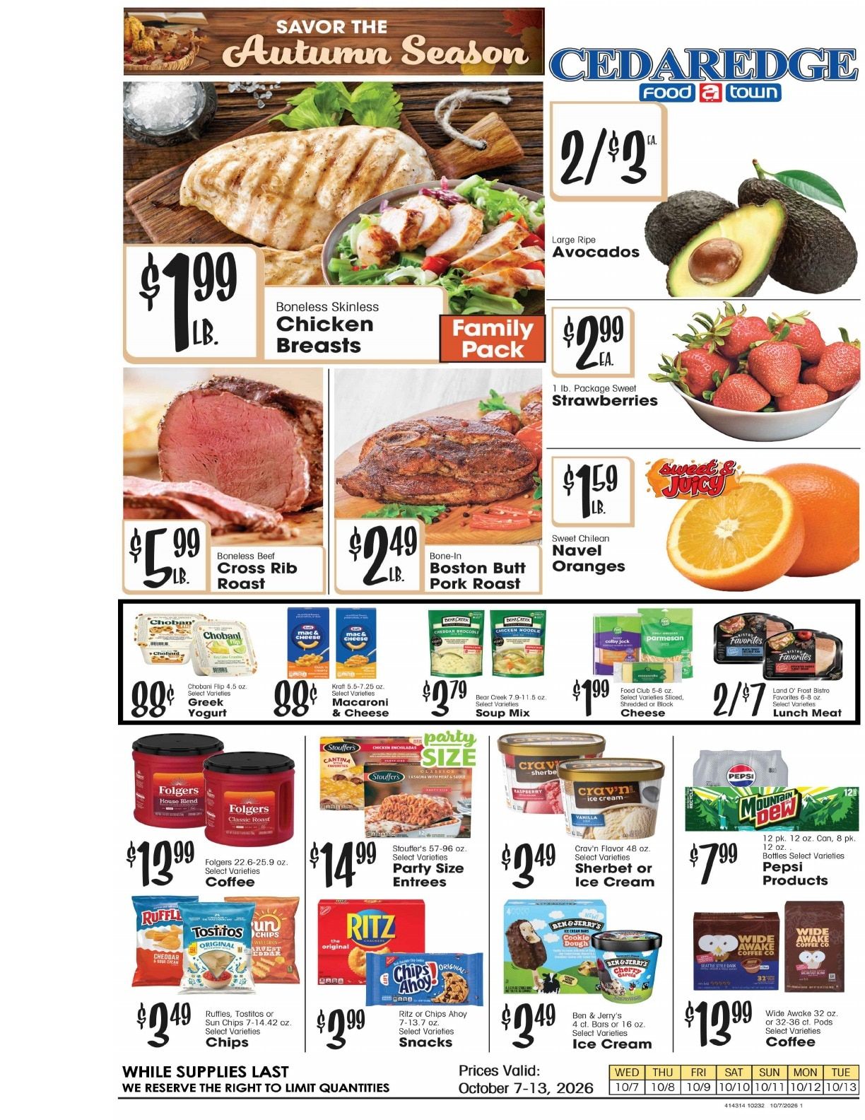 Cedaredge Foodtown (Cedaredge, CO) Weekly Ad October 7 - 13, 2026