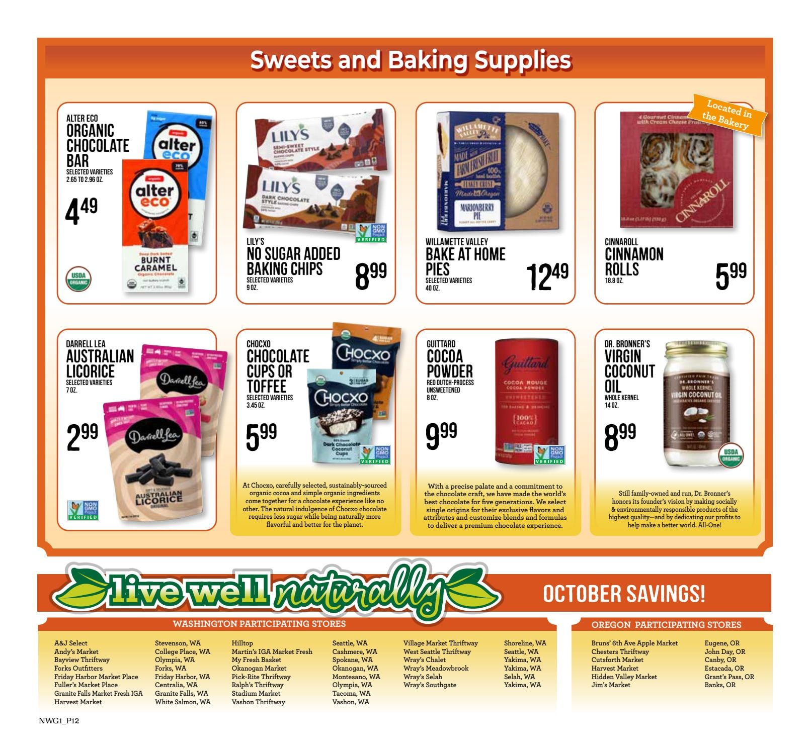 A & J Select Market Live Well Naturally Weekly Ad October 7 - November 3, 2026
