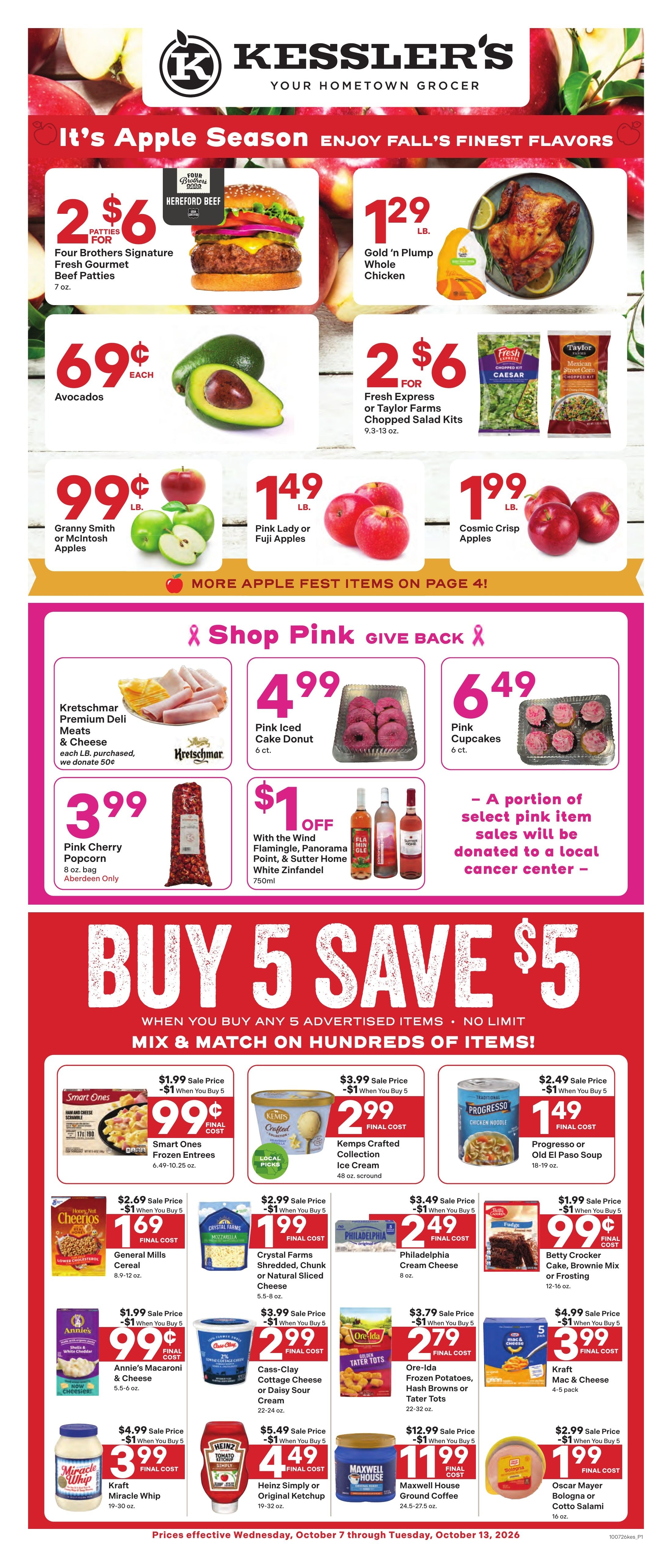 Kessler's Grocery Weekly Ad October 7 - 13, 2026