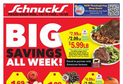 Schnucks (Saint Clair-St. Louis Area, MO) Weekly Print Weekly Ad October 14 - 20, 2026