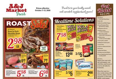 A & J Select Market Weekly Ad October 7 - 13, 2026