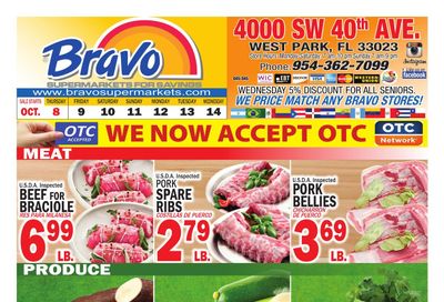 Bravo Supermarket (Hollywood Area, FL) Bravo Florida Weekly Weekly Ad October 8 - 14, 2026
