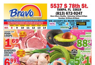 Bravo Supermarket (St. Petersburg Area, FL) Bravo Florida Weekly Weekly Ad October 8 - 14, 2026