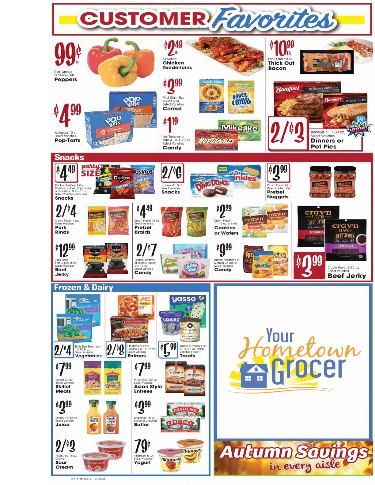 D's Supermarket (Stanford, MT) Weekly Ad October 7 - 13, 2026
