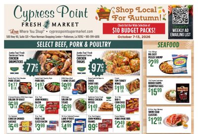 Cypress Point Fresh Market Weekly Ad October 7 - 13, 2026