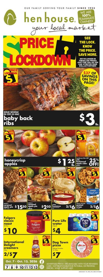 Hen House Weekly Ad October 7 - 13, 2026