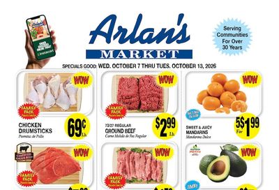 Arlan's Market (Cameron and other locations, TX) Weekly Ad October 7 - 13, 2026