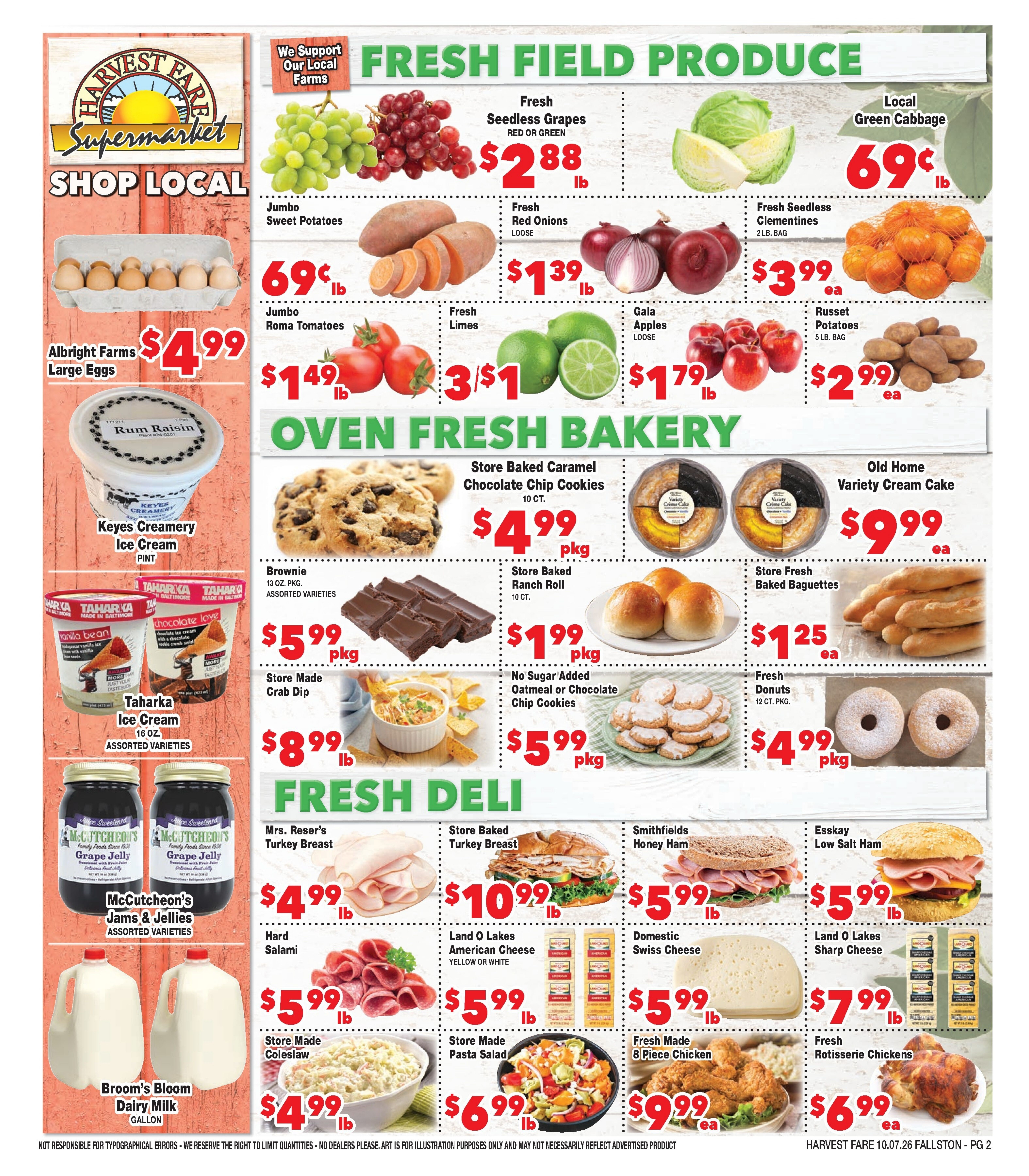 Harvest Fare (Fallston, MD) Weekly Ad October 7 - 13, 2026