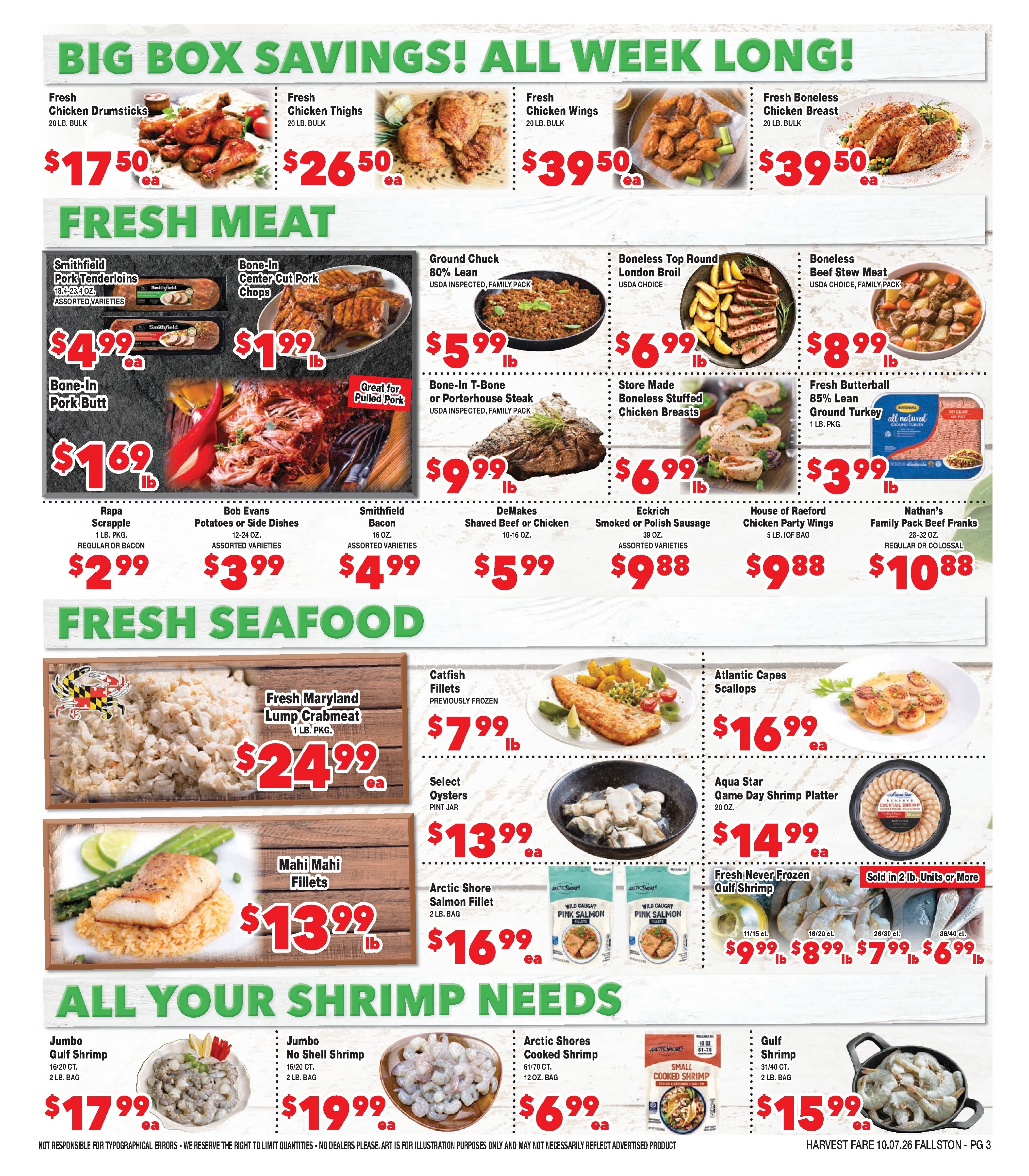 Harvest Fare (Fallston, MD) Weekly Ad October 7 - 13, 2026