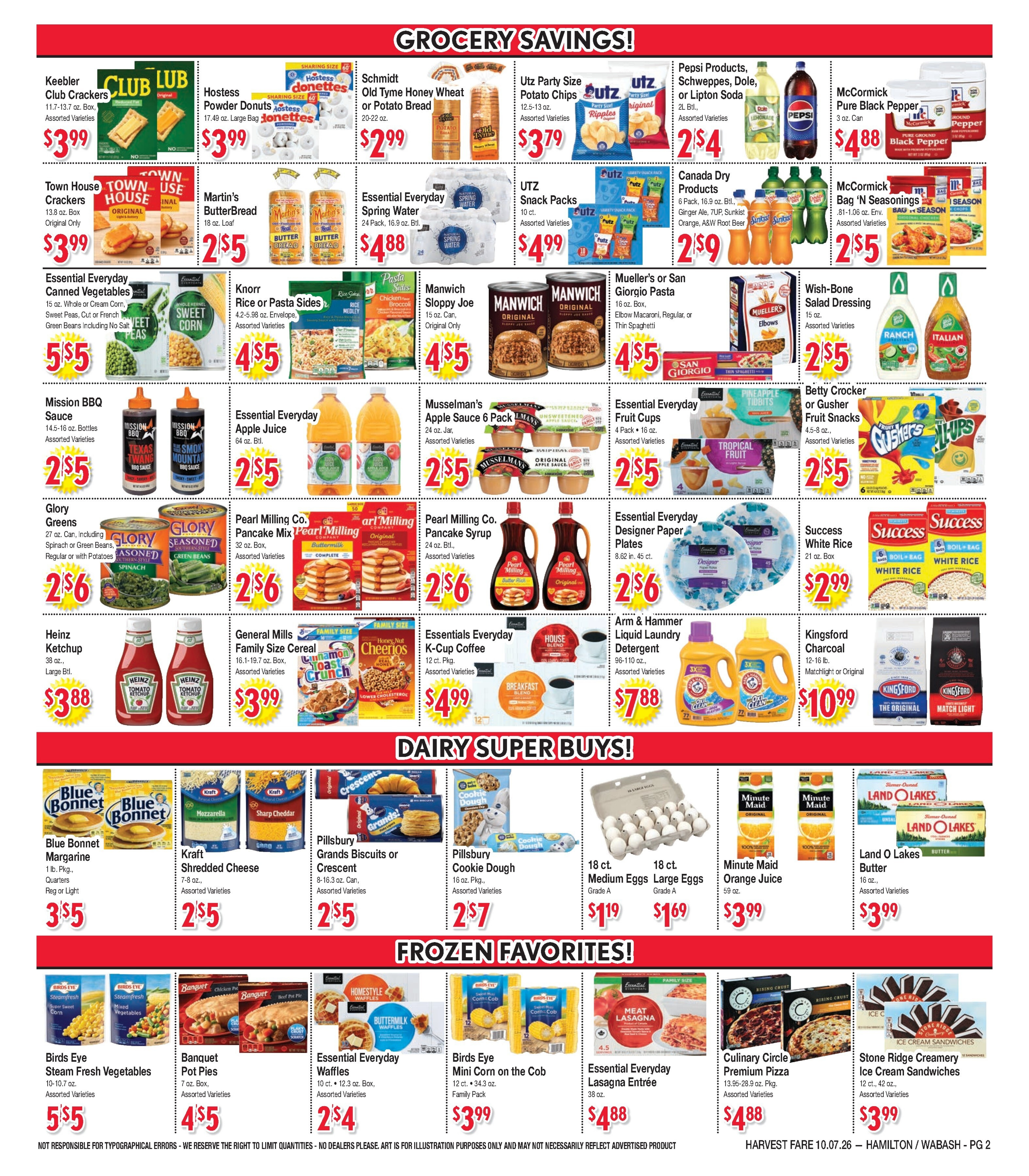Harvest Fare (Maryland) Weekly Ad October 7 - 13, 2026